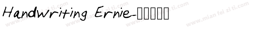 Handwriting Ernie字体转换